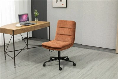 Chaise de travail en tissu sans accoudoirs