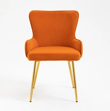 Chaise de salle à manger en métal tissé doux